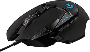 Logitech G502 Hero High Performance Wired Gaming Mouse, Hero 25K Sensor, 25,600 DPI, RGB, Adjustable Weights, 11 Programmable Buttons, On-Board Memory, PC/Mac, Black product reviews